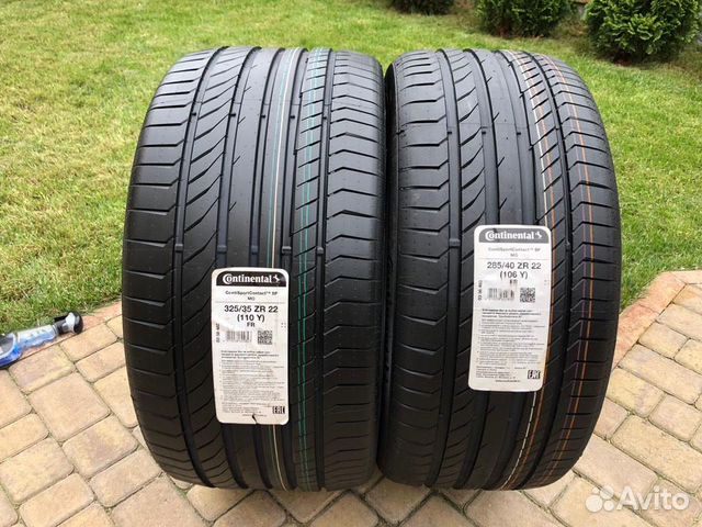 Continental ContiSportContact 285/40 R22 и 325/35 R22 110Y