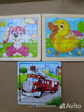 Деревянные пазлы/пазлы для малышей