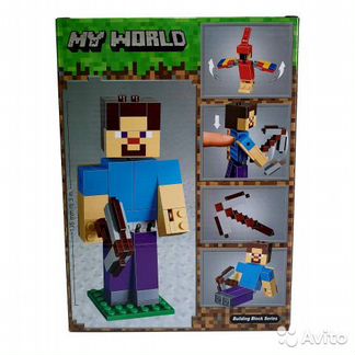 Конструктор bela 11166 Стив с попугаем