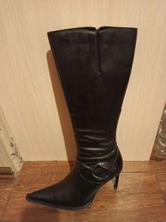 Сапоги женские кожаные демисезонные 39 размер