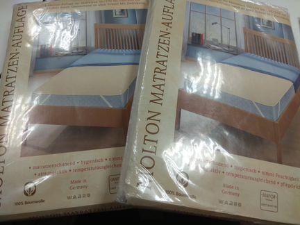 Наматрасник на резинке 100 хлопок, Германия