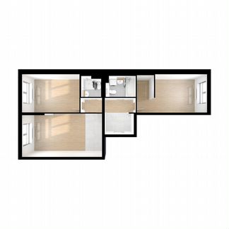 2-к квартира, 70.4 м², 19/24 эт.