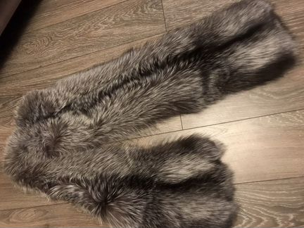 Накидка палантин из чернобурки