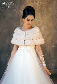 Свадебная накидка из норки Wedding Fur аренда