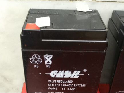 Батарея акб AGM Casil CA645 6V 4,5Ah