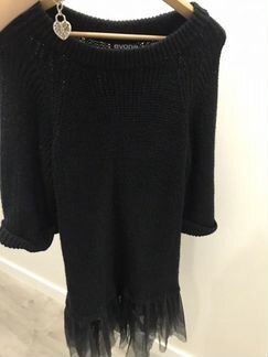 Платье трикотажное вязаное