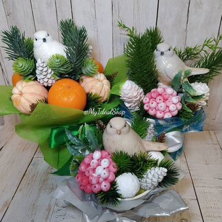 Мыло ручной работы новогоднее