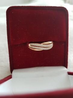 Кольцо с бриллиантами размер 18