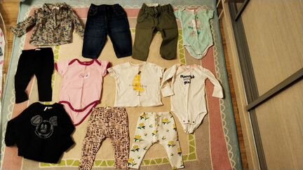 Одежда для девочки 6-9 месяцев