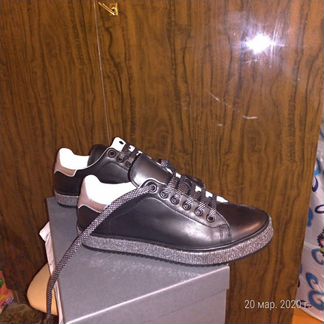 Кожаные полуботинки (кеды), 37-37.5