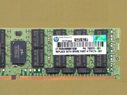 HP 32GB 4RX4 DDR4 REG ECC PC4-2133P 726722-B21 G9