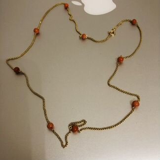 Цепочка кораллы старинная царизм золото