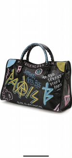 Сумка balenciaga classic city graffiti