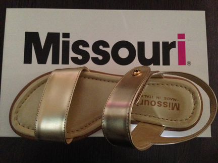 Золотые босоножки Missouri Италия кожа 34 EUR