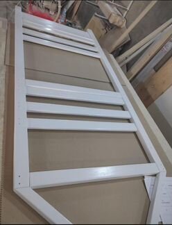 Кровать двухъярусная домик детская чердак комод