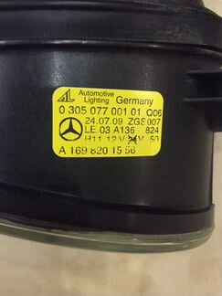Фара противотуманная на Mercedes А 169 820 15 56