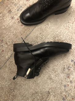 Ботиночки с мехом козы Saint Laurent (Сен Лоран)