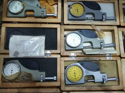 Скоба рычажная срп 0-25 0.001 мм набор из 12 шт