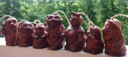 Колокольчик глиняный ручной работы