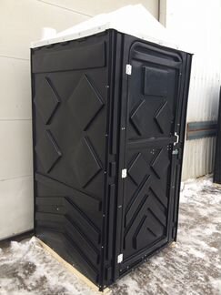 Новая Туалетная кабина чёрная - биотуалет, туалет