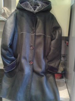 Натуральная дублёнка серого цвета