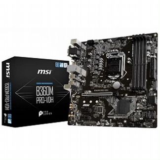 М.пл. MSI B360M PRO-VDH (LGA1151/B360/4xDDR4/1xPCI-Ex16/2xPCI-Ex1/M.2/7.1CH/glan/8xUSB3.1/hdmi/DVI/D-Sub/mATX) RET #B360M PRO-VDH