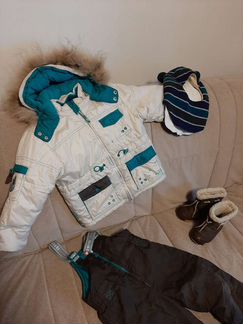 Зимний костюм/комбинезон+сапожки demar+шлем