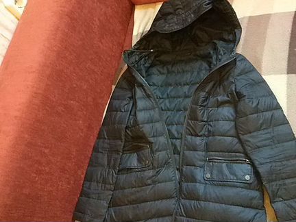 Zara пальто стеганное