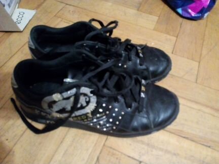 Кеды кроссовки натуральная кожа с носорогом Ecko u