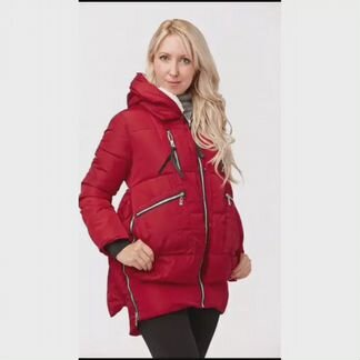 Зимняя куртка парка красная