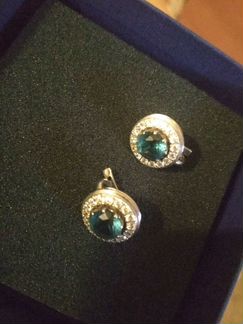 Винтажные серебряные серьги