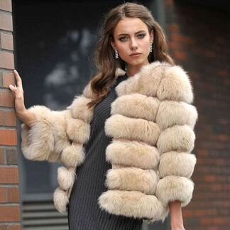 Шуба мех песца