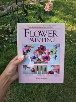 Книга на английском Flower Painting, рисование цве