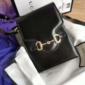 Новая сумка женская Gucci натуральная кожа черная