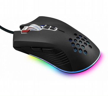 Игровая мышь hiper Aero A-1 чёрная (USB, 8 кнопок