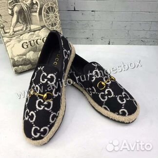 Эспадрильи Гуччи черные