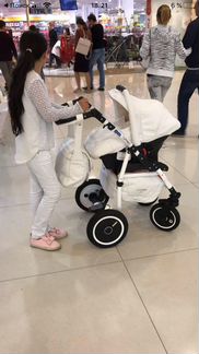 Коляска Adamex Nitro Eco, цвет: белый