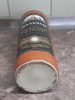 Бутылка из-под бальзама, керамика
