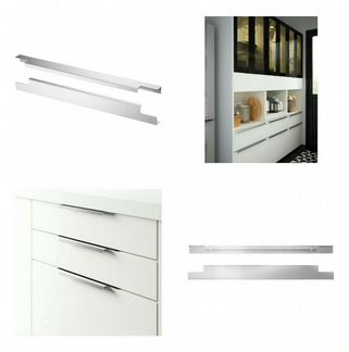 Ручка мебельная алюминий икея Бланкетт 295 мм