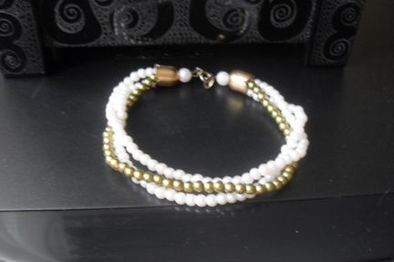 Бусы И браслет из иск, жемчуга. из 60-Х
