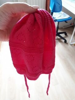 Reima шапка в отл сост малиновая