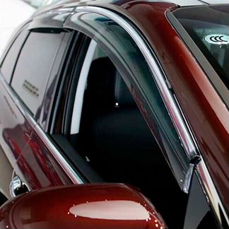 Дефлекторы VW Passat хром нержавеющий молдинг