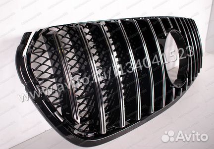 Решетка радиатора GT дизайн Mercedes X-klass хром