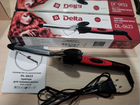 Щипцы для волос delta DL-0623 черный с красным: d