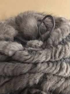 Шапка из вязаной норки Orsa