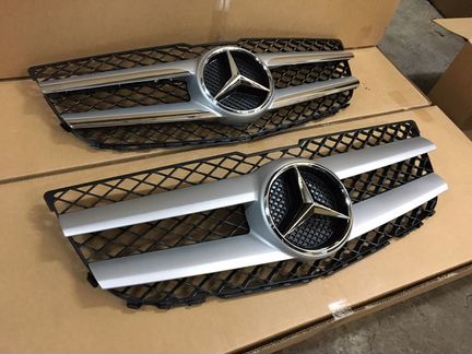 Решетка радиатора Mercedes GLK 204 Рест 2012-2015г