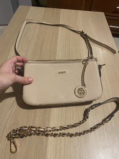 Клатч dkny бежевая