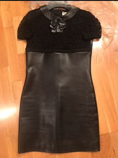 Платье Кожаное Saint Laurent Оригинал