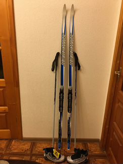 Новые лыжи Nordway с ботинками Fisher
