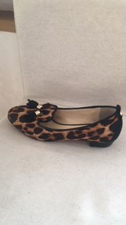 Лоферы леопардовые кожаные